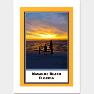 Vintage Travel Navarre Beach Posters and Art